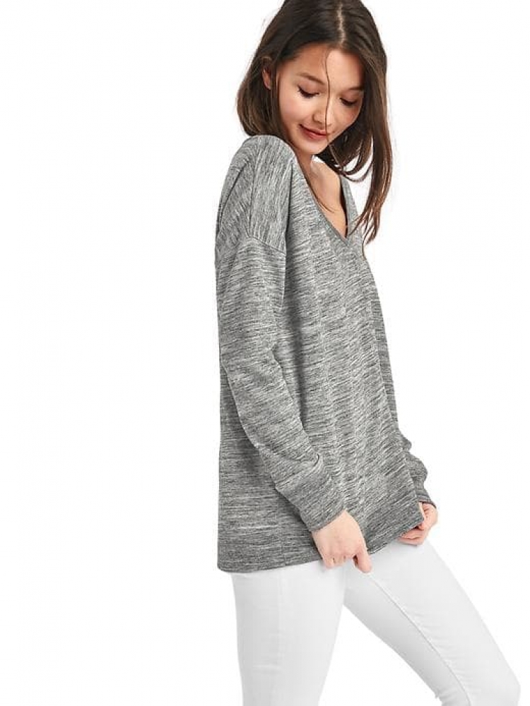 French terry v-neck new one